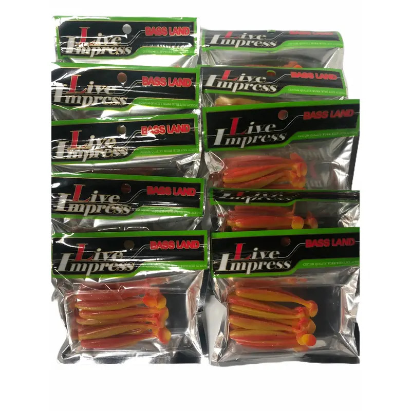 10-Pack 7cm Shad-Style Paddle Tail Grubs – Saltwater-Friendly Soft Bait Assortment