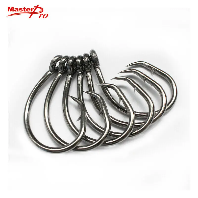 100 or 1000-Pack Chemically Sharpened Tuna Circle Hooks – Size 14/0