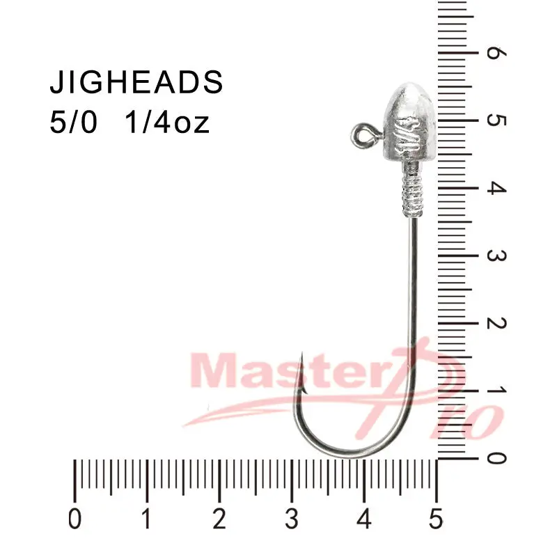 100-Pack Chemically Sharpened Jig Heads – Size 5/0, 1/4 oz