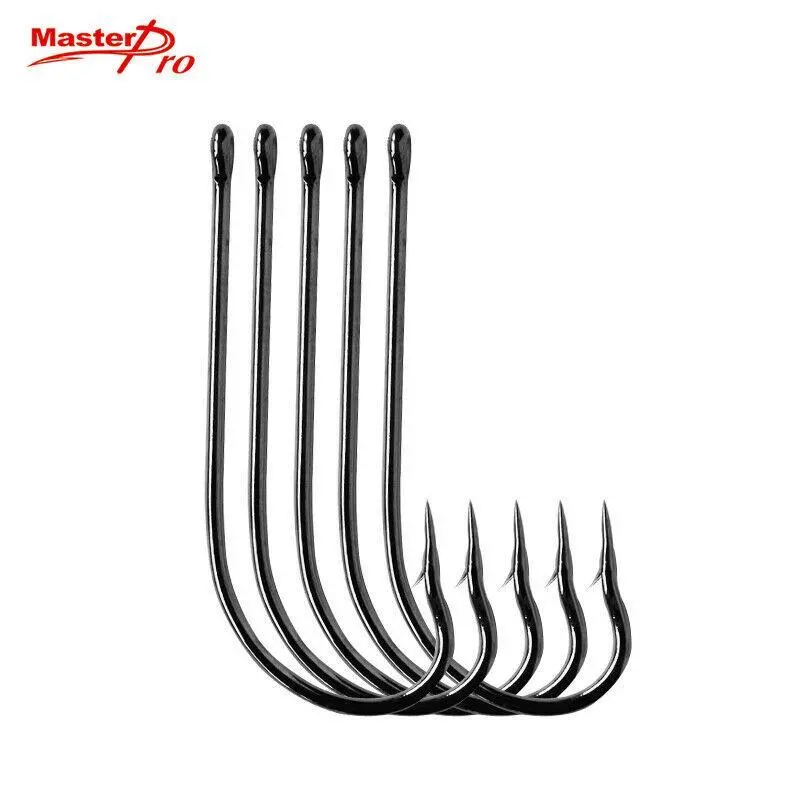 100-Piece O’Shaughnessy Hooks – Chemically Sharpened, 12# Gauge for Medium-Heavy Saltwater Applications