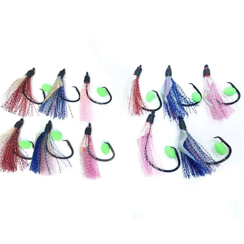 11-Piece DIY Flasher Hook Kit with Four Assorted Circle Hook Sizes