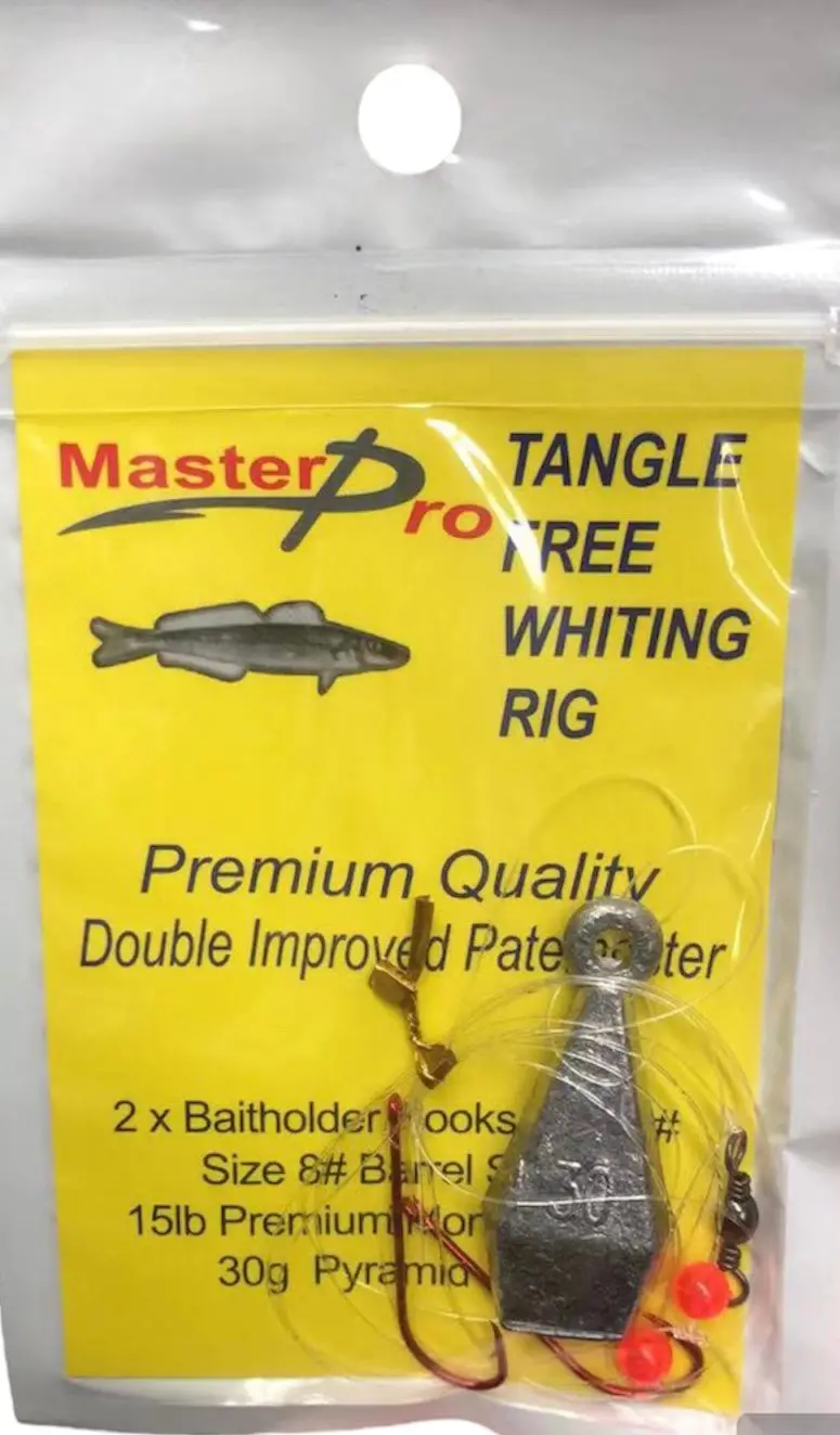 15-Pack Tangle-Free Custom Whiting Fishing Rigs with Hooks