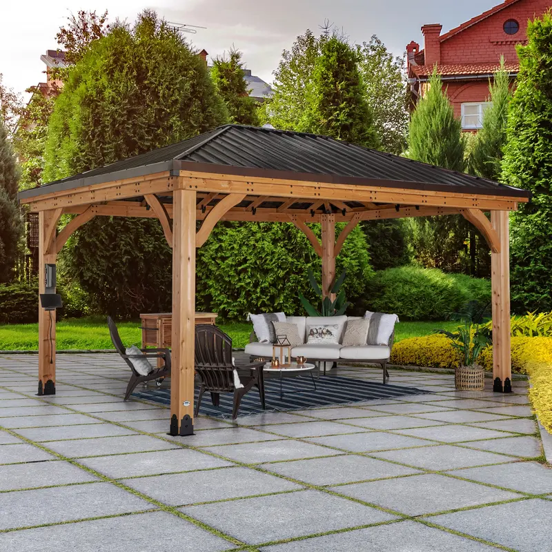 16×12 Barrington Hardwood Gazebo with Classic Design
