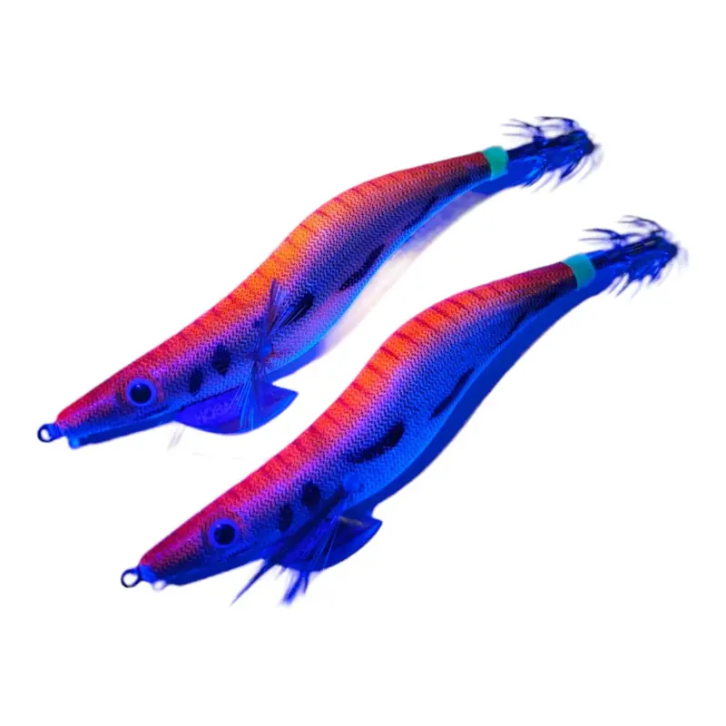 2-Pack UV-Enhanced Squid Jigs – Sizes 2.5, 3.0, 3.5 (2-Number Hook)