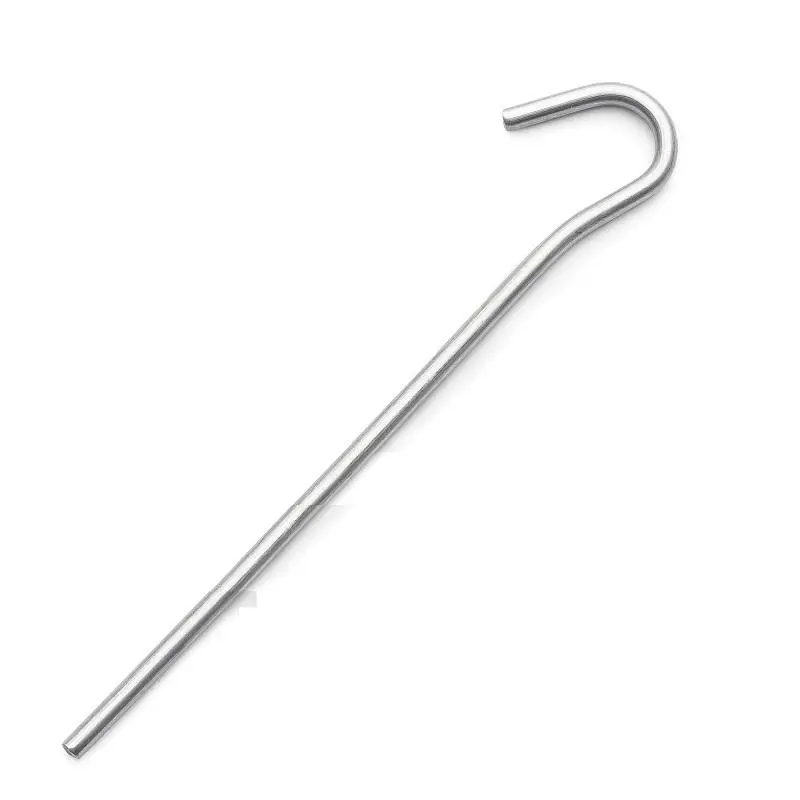 22 cm Hook-Style Tent Peg for Enhanced Ground Grip