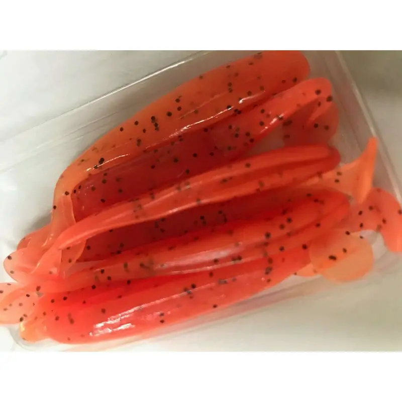24-Pack Scented Soft Plastic Paddle Tail Shads – 75mm, 3 Colors