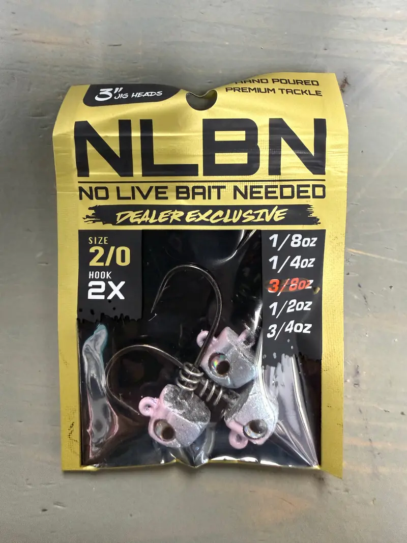 3-Inch Fishing Jig Head – 0.375 oz Weight