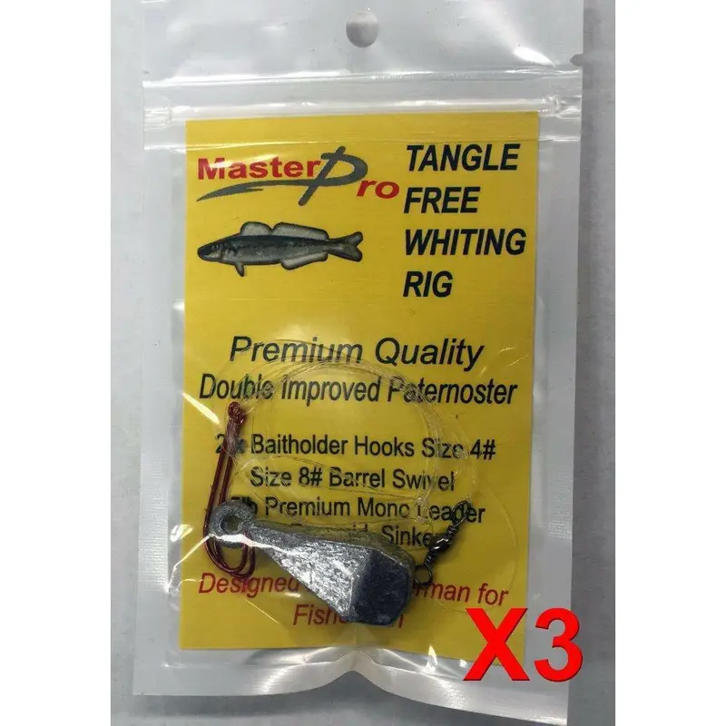 3-Pack Tangle-Free Custom Whiting Rigs