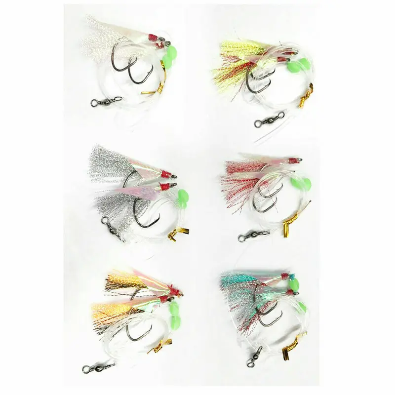 30-Pack Pre-Rigged Snapper Rigs – 6/0 Hook Size, Saltwater-Optimized Fishing Setup