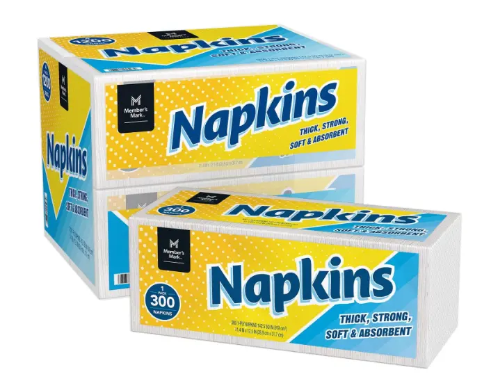 300-Piece Pack of Elegant Dinner Napkins (4 Sets)