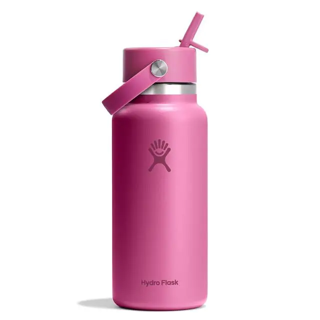 32 oz Wide-Mouth Tumbler with Botanical Bliss Flex Straw Cap