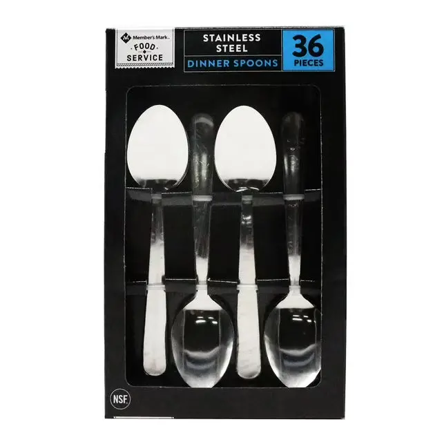 36-Piece Stainless Steel Flatware Set – Dinner Spoons Only