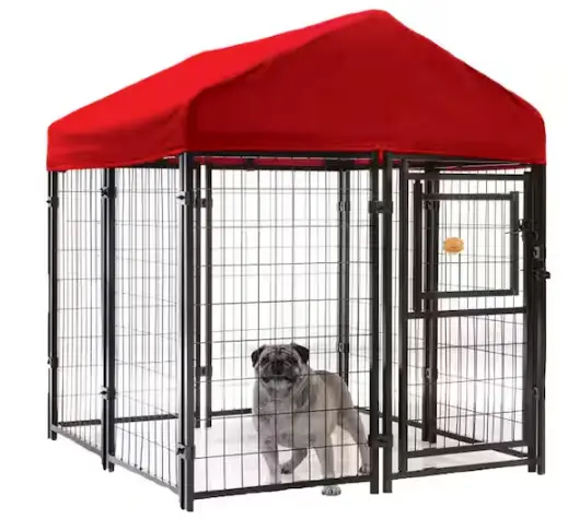 4 ft x 4 ft x 52 in Welded Wire Dog Run Fence Kit