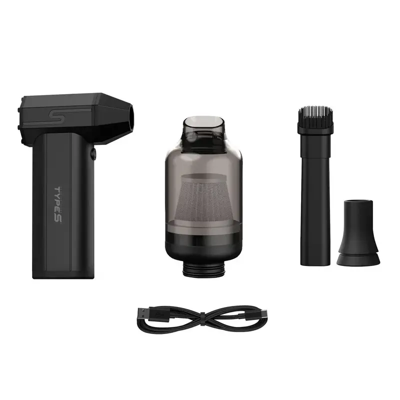 4-in-1 Electric Air Duster with Adjustable Nozzles and Rechargeable Battery