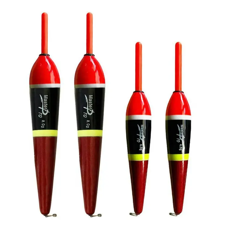 4-Pack Sensitive Pencil Floats – Dual-Weight Options (4g & 8g) with 5 Bonus Light Sticks for Low-Light Bite Detection