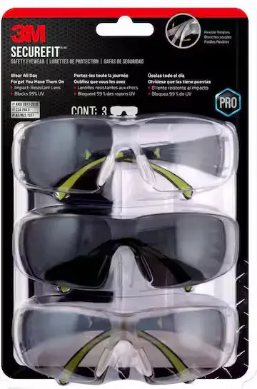 400 Series Safety Eyewear – Black/Neon Green Frame with Anti-Fog Lenses