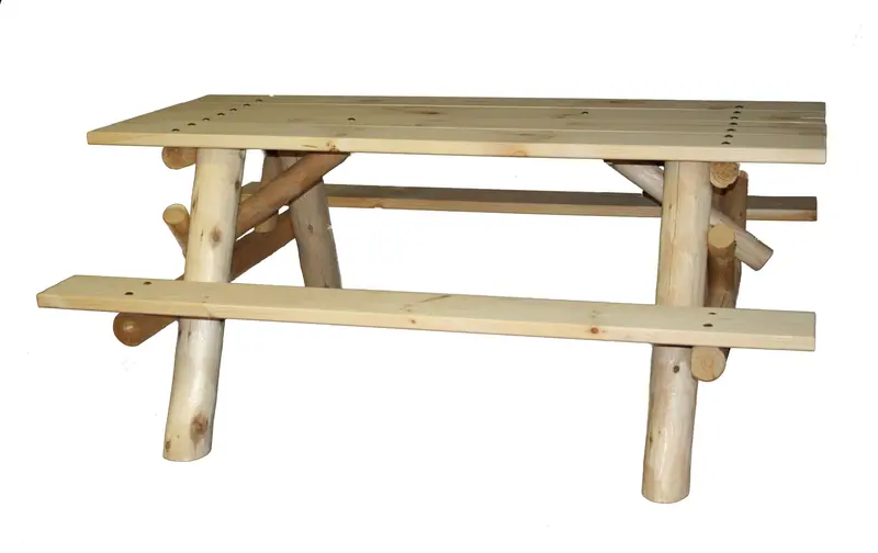 5-Foot Rustic Cedar Picnic Table for Patios