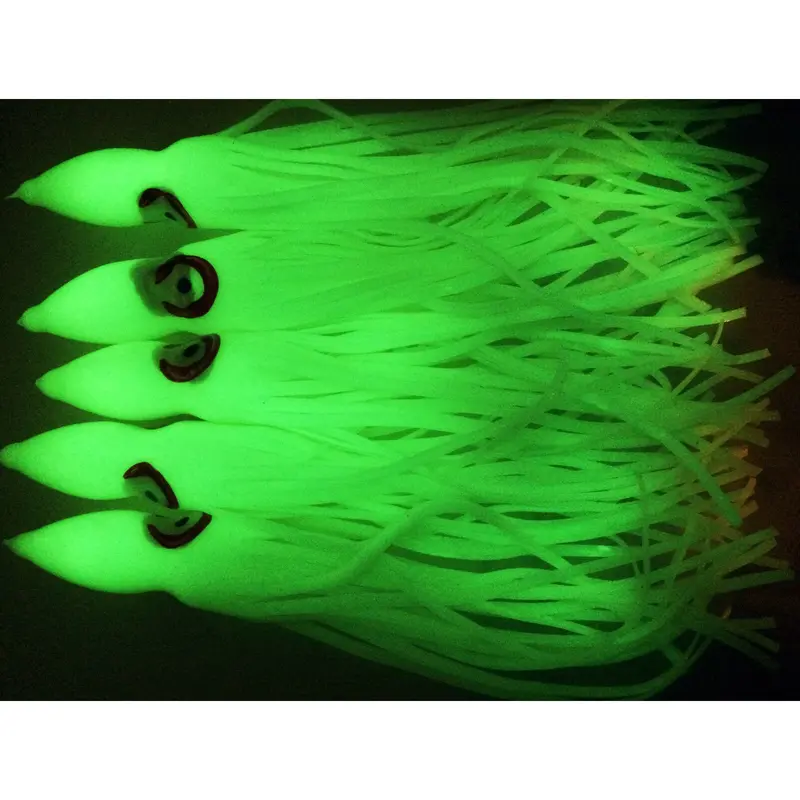 5-Piece Luminescent Octopus Squid Skirt Trolling Jigs – 20cm