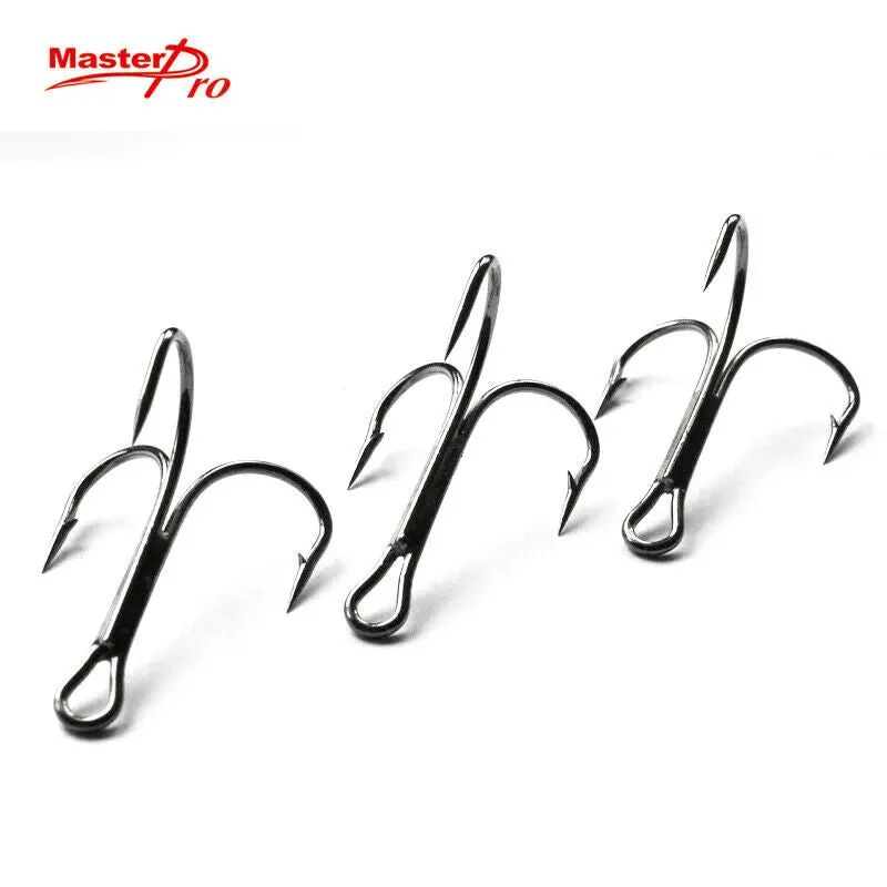 60-Pack High-Quality Treble Hooks – Size #8 for Lure & Bait Applications
