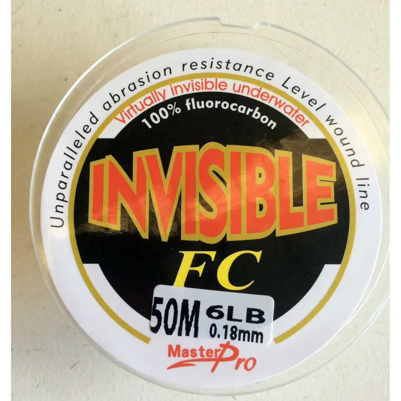 6lb Fluorocarbon Leader Line – 50-Meter Spool