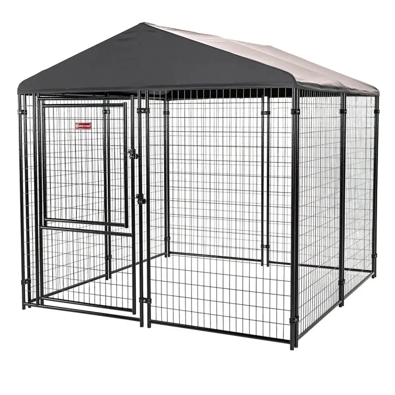 8′ x 8′ Privacy-Screen Dog Kennel for Outdoor Use