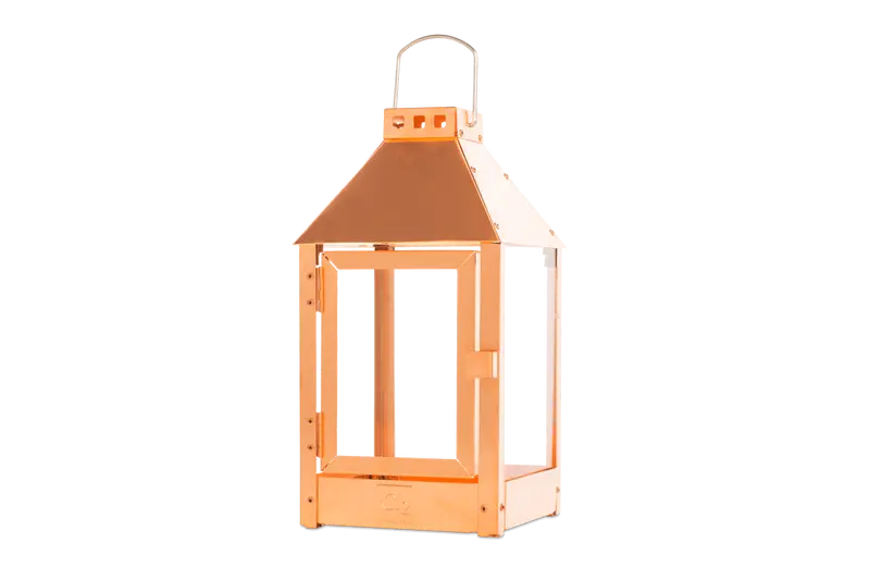 A2 Living Copper-Finished Lantern
