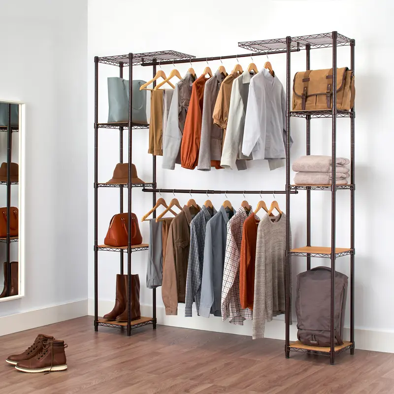 Adjustable Expandable Closet Organizer – Space-Saving Storage System