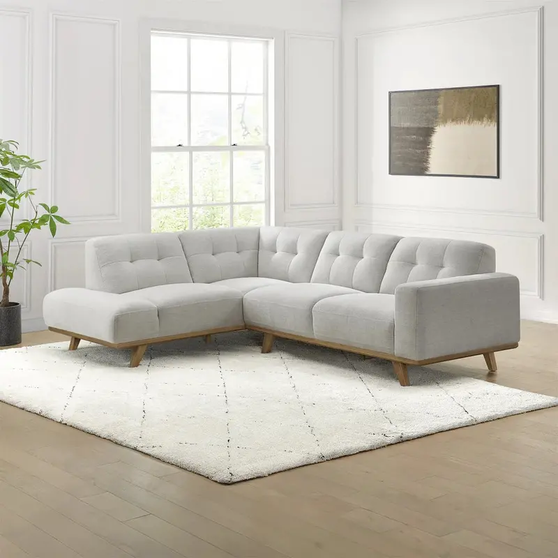 Aeva Modern Fabric Sectional Sofa – Modular Design