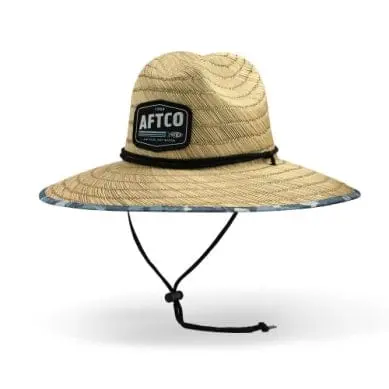 Aftco Boatbar Straw Hat – Blue Scatter Camo for Men