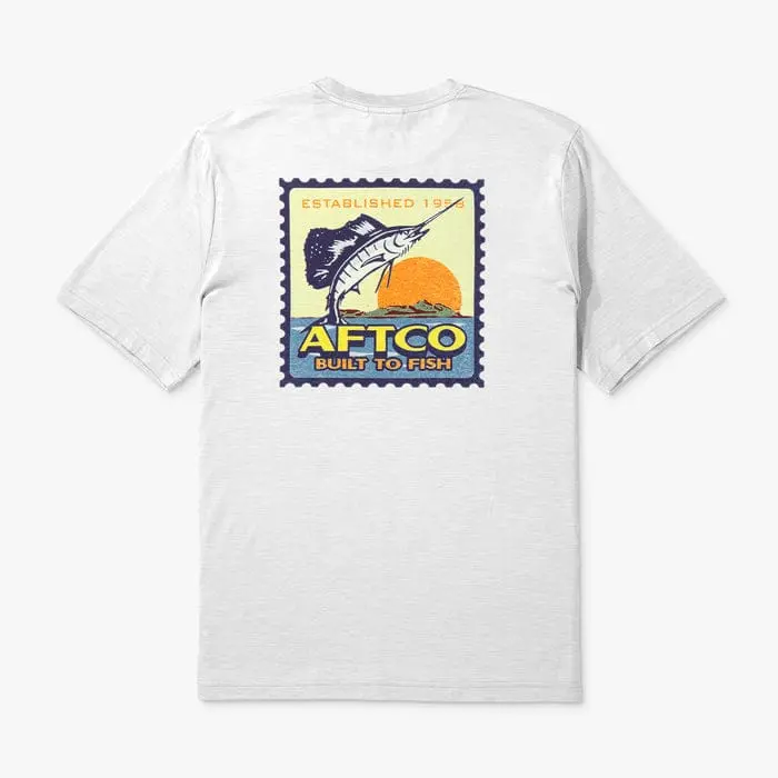 Aftco Greetings Sun Protection T-Shirt – Athletic Heather
