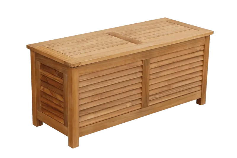Agnes Teak Storage Bench – 100 cm Long