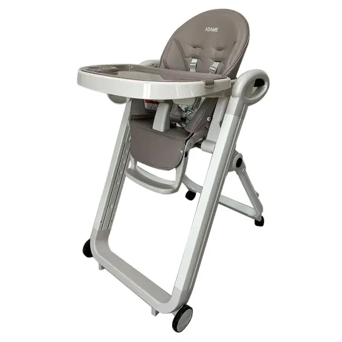 Alex Compact Folding High Chair in Soft Grey