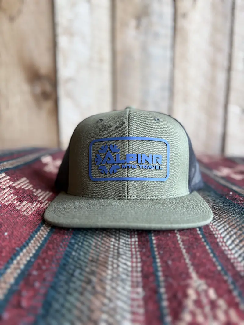 ALPINR Flat-Bill Wool Blend Hat in Loden Green