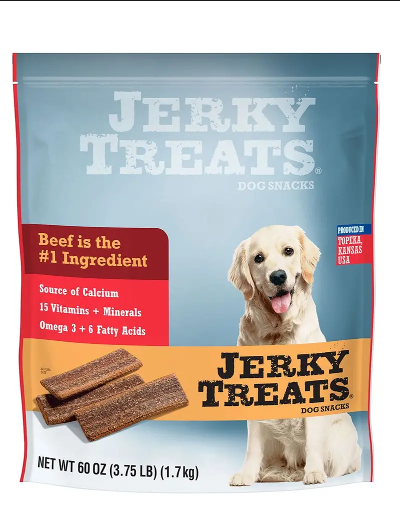 American Beef Jerky Dog Snacks – 60 oz Bulk Pack (2 x 30 oz)