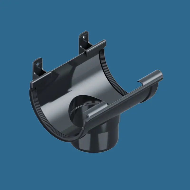 Anthracite 90° Gutter Corner Fitting – Ø25 cm – INES