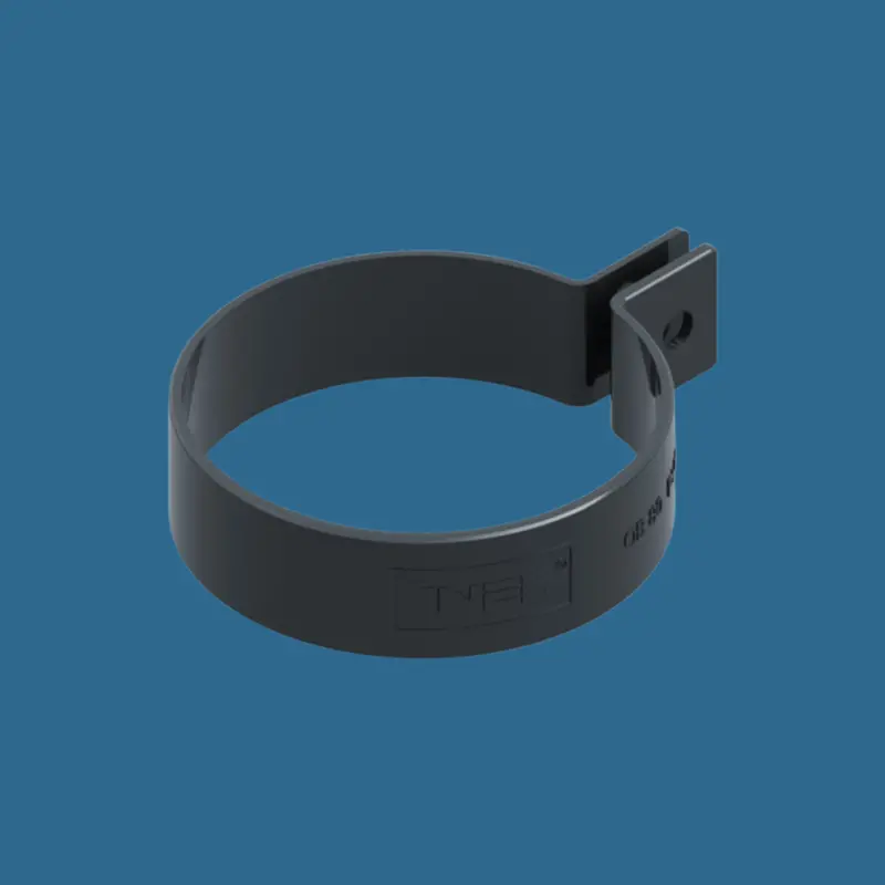 Anthracite Gutter Bracket Clamp – Ø8 cm – INES