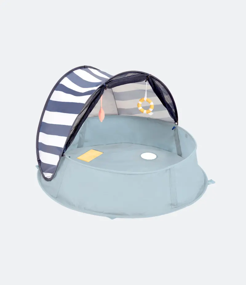 Aquani Dual-Use UV-Blocking Beach Tent & Toddler Paddling Pool – Open Box