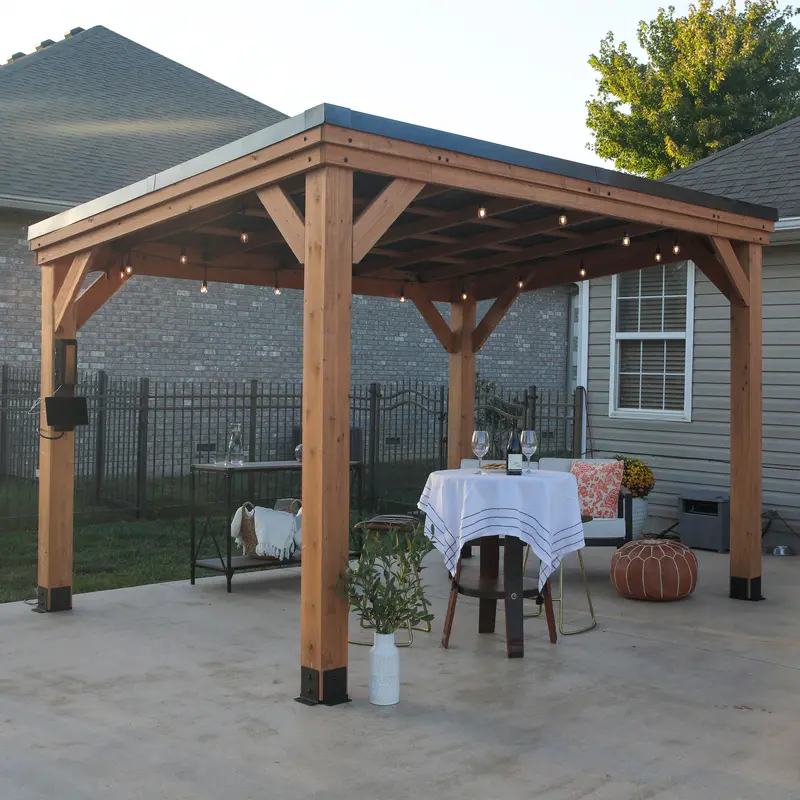 Arcadia 12×9.5 Contemporary Hardtop Gazebo