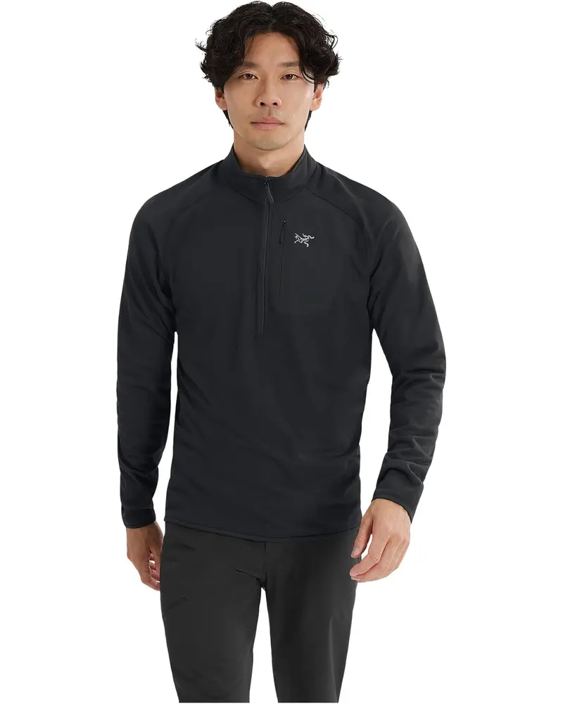 Arc’teryx Delta 1/2-Zip Fleece Top in Black for Men