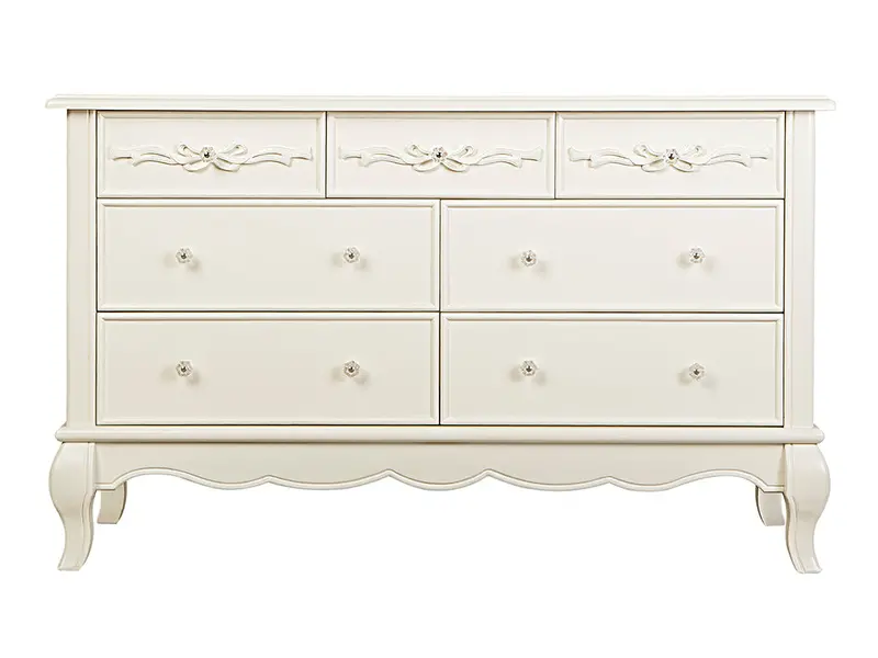 Aria 7-Drawer Dresser – Cream Finish