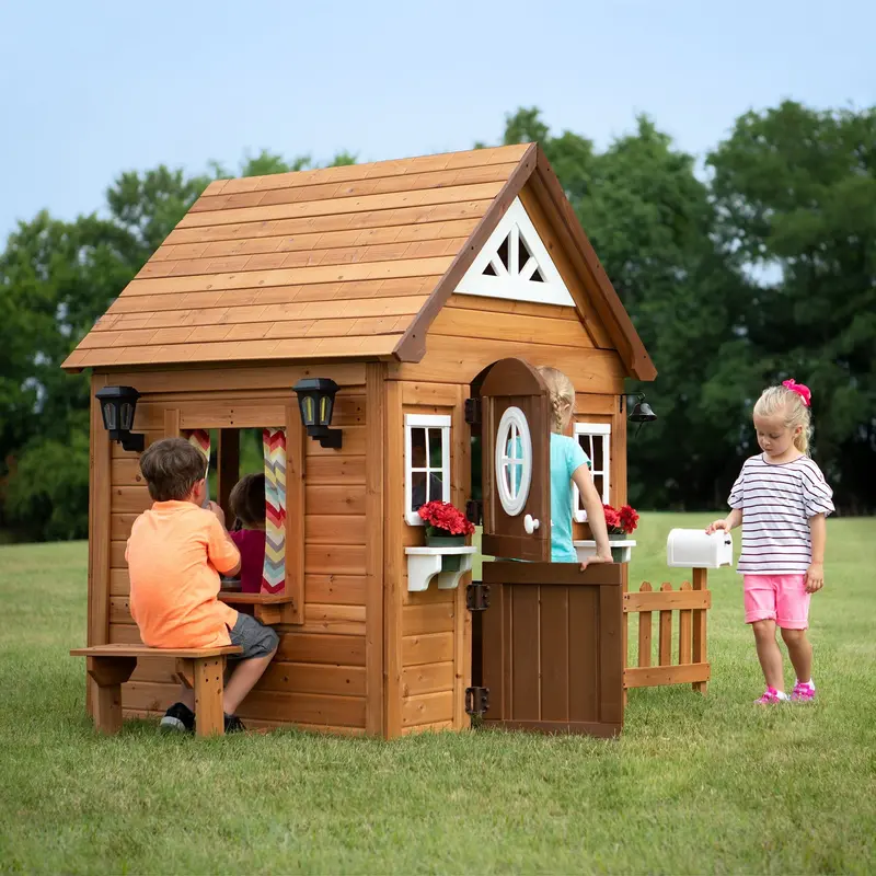 Aspen Compact Wooden Playhouse