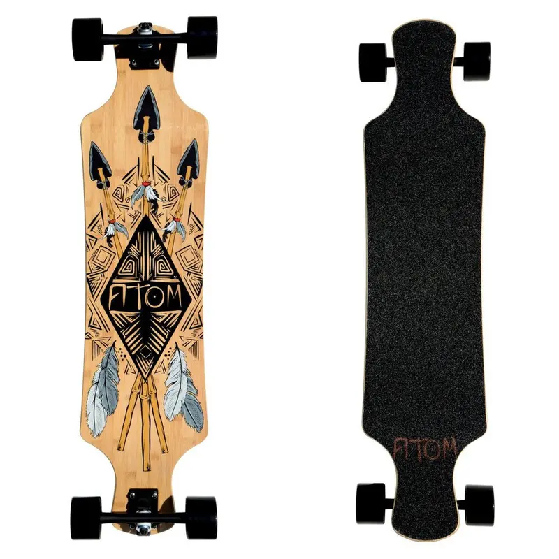Atom Bamboo Tiki 39-Inch Drop Deck Longboard
