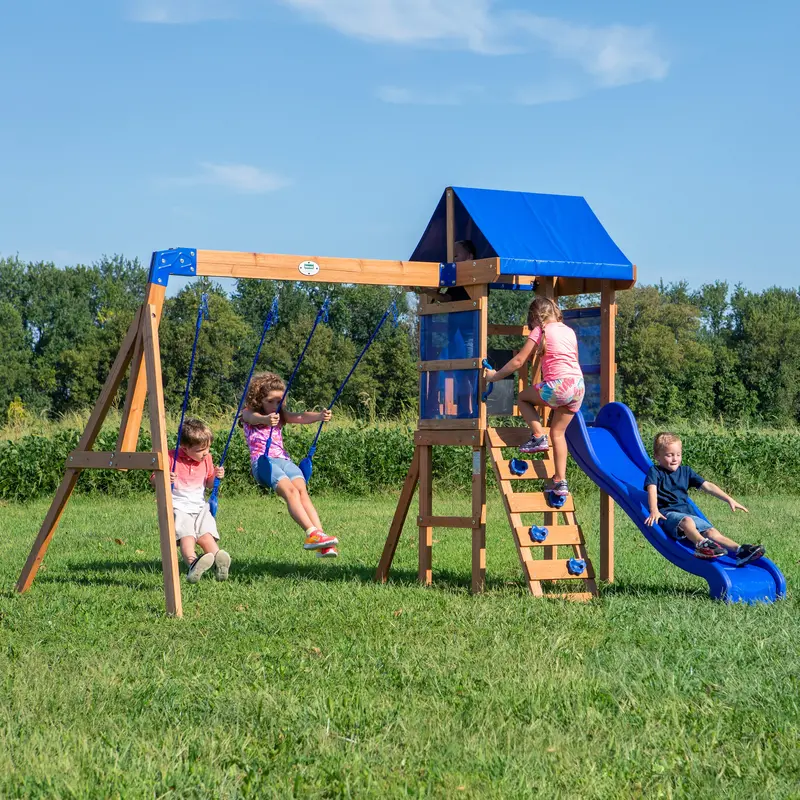 Aurora All-in-One Backyard Swing Set