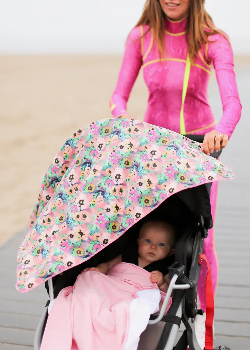Baby Stroller & Nursing Cover – Baby Poppies Print