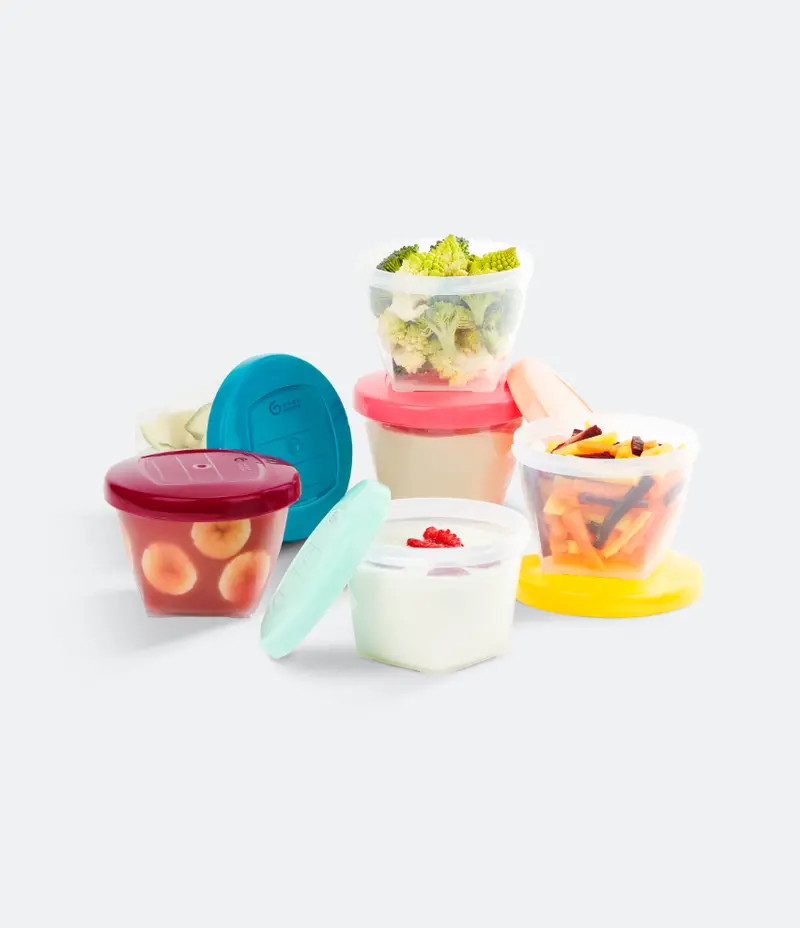 Babymoov Leakproof Meal Prep Containers for Baby Food – Airtight & Stackable