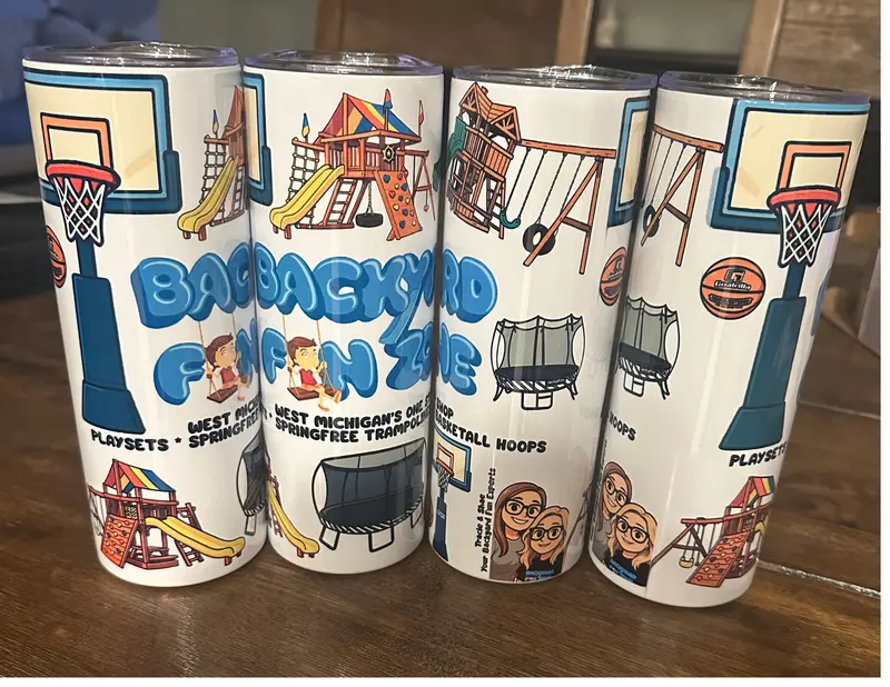 Backyard Fun Zone 20 oz Insulated Stainless Steel Tumbler