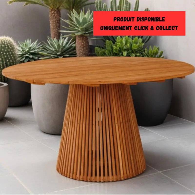 Bali Fixed Round Garden Table – 140cm Diameter