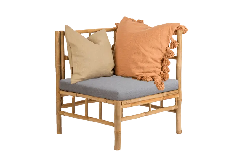 Beate Bamboo Corner Lounge Sofa