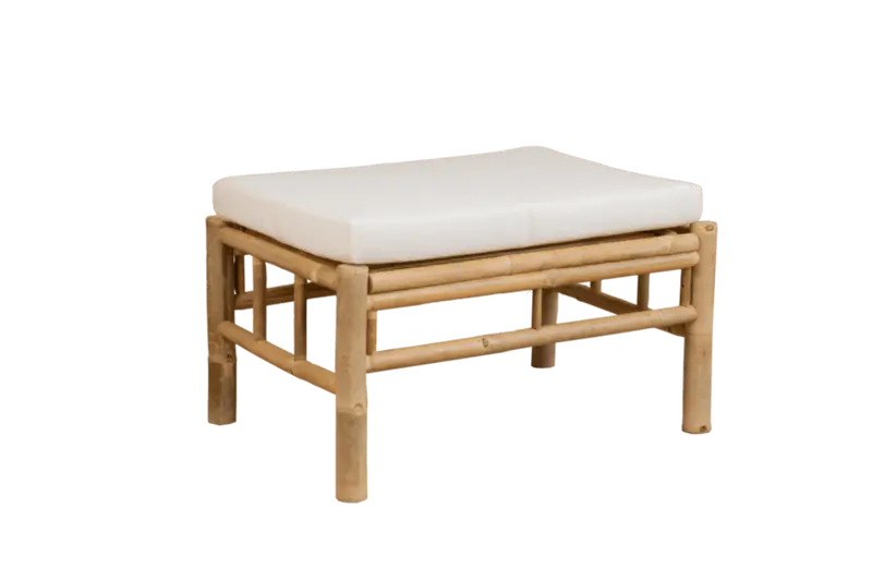 Beate Bamboo Footstool – Compact Accent Seat