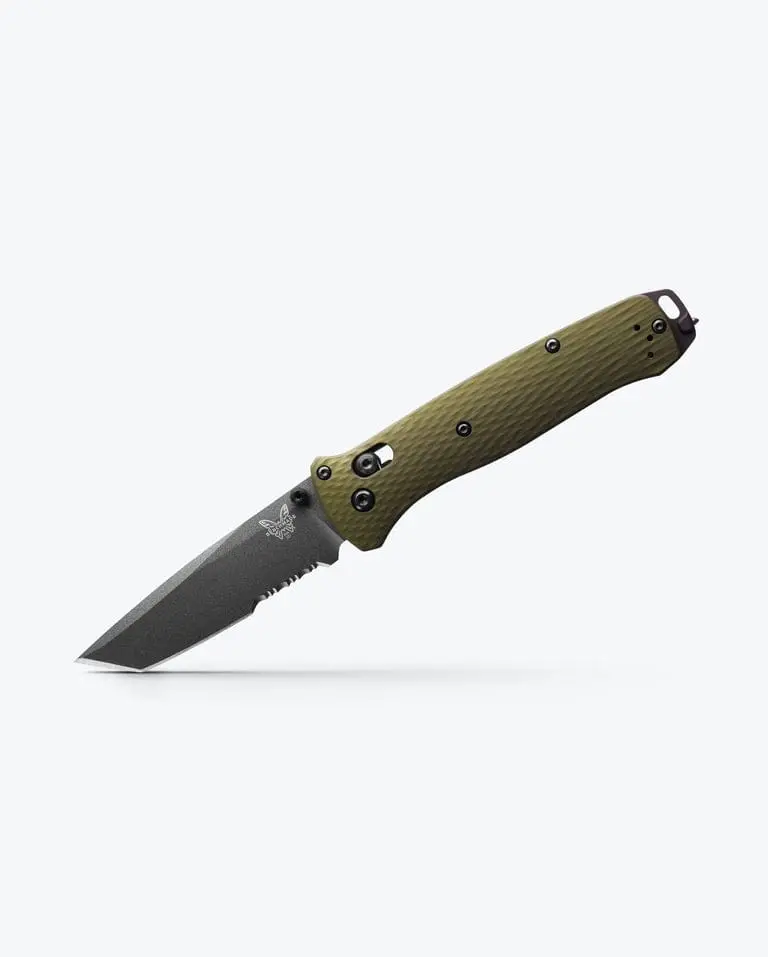 Benchmade Bailout Knife – Green Handle Tactical Rescue Tool